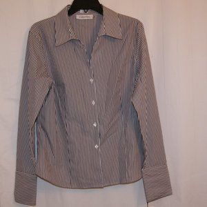 Calvin Klein Blouse/Shirt Size 14 blk/wht